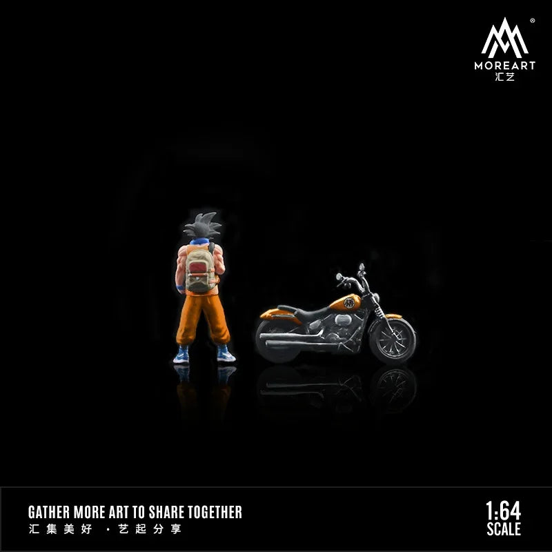 MoreArt 1:64 WUKONG MOTORCYCLE DOLL Diorama