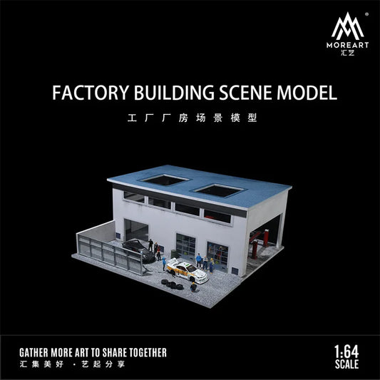 **Pre-Order** MoreArt 1:64 FACTORY BUILDING SCENE MODEL Diorama