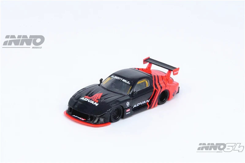 INNO 1:64 LBWK RX7 (FD3S) LB-SUPER SILHOUETTE ADVAN LIVERY Diecast Model Car