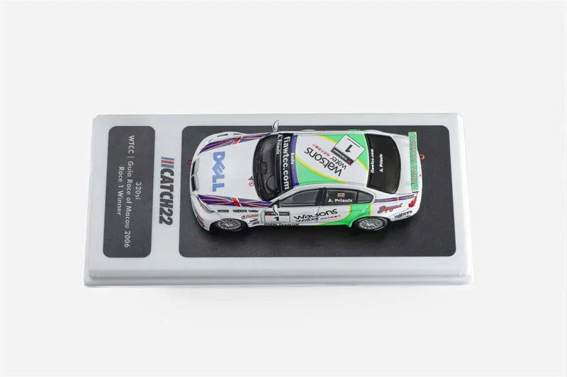 **Pre-Order** Catch-22 1:64 320si WTCC - Guia Race of Macau 2006 #1 / #42 white Diecast Model Car
