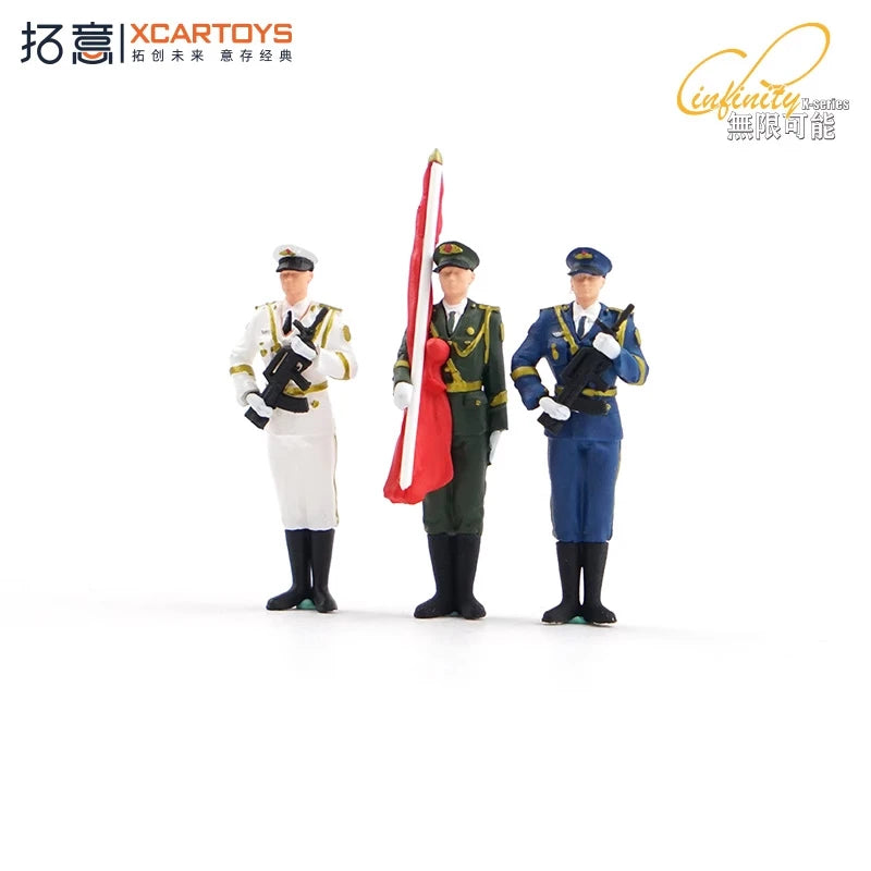 Xcartoys 1:64 Tri-Service Honor Guard figure set