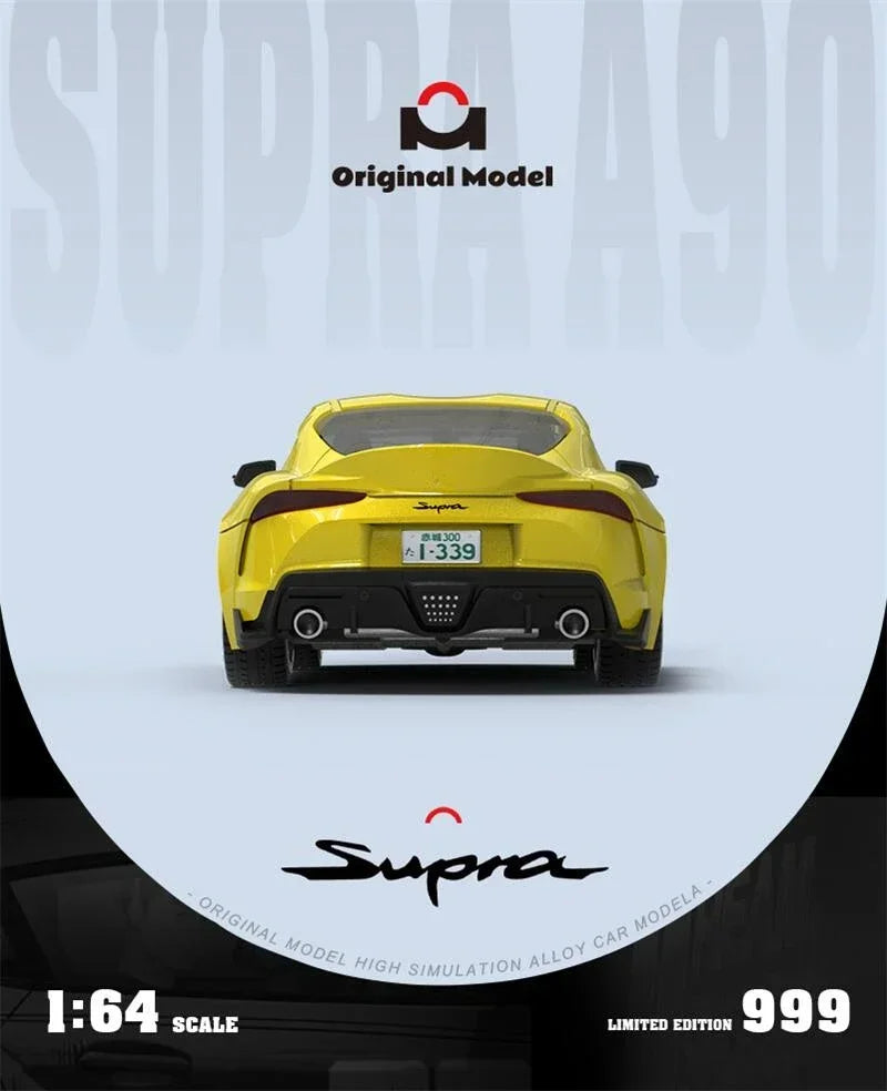 Original Model OM 1:64 supraA90 MF ghost Yellow Limited999 Diecast Model Car