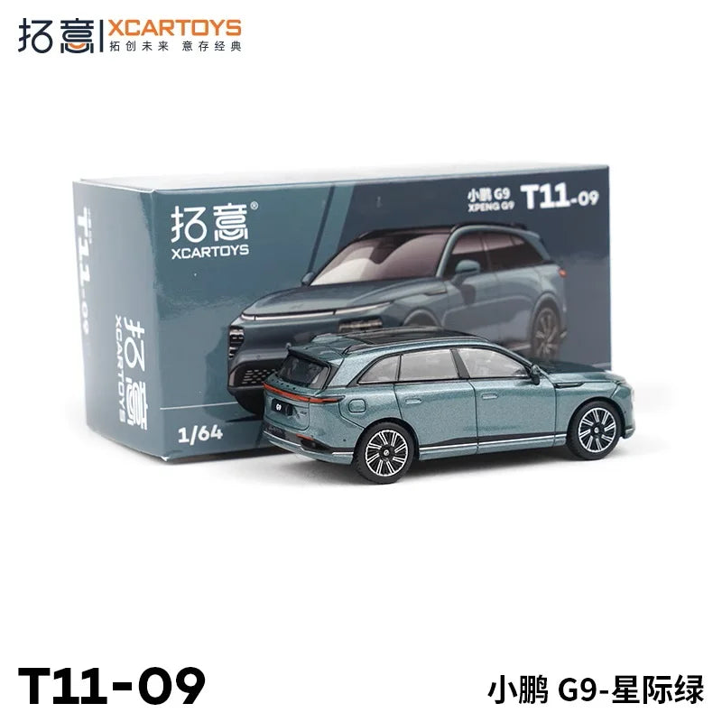 XCartoys 1:64 Xiaopeng G9 Interstellar Green Diecast Model Car