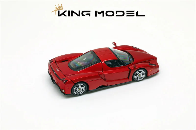 [PreSale] King Model 1:64 Enzo Metallic red Limited1999 Diecast Model Car