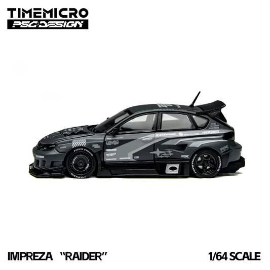 TimeMicro × PSC DESIGN 1:64 Impreza RAIDER Die-Cast Car Model Miniature Gifts