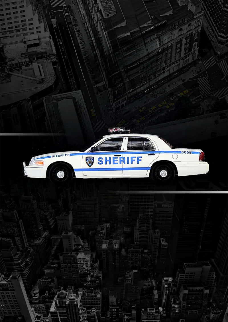 MK Miniatures & GOC 1:64 Crown Victoria SHERIFF Diecast Model Car