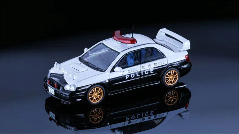Rollin 1:64 Impreza Japanese police Diecast Model Car