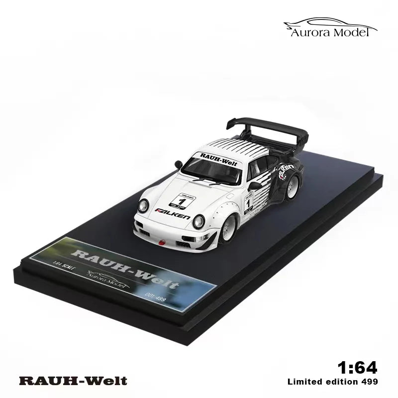 AuroraModel AM 1:64 T1 / RWB964 / 86 Falken Black White limited499 Diecast Model Car