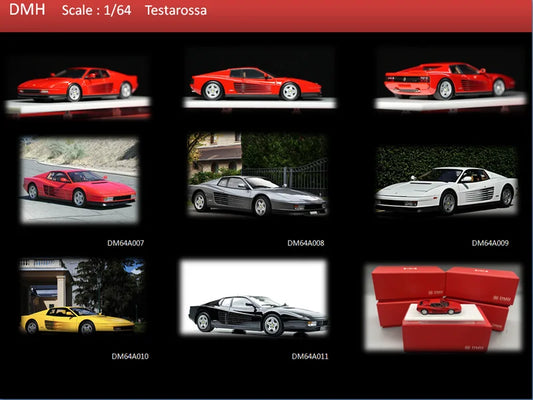 DMH 1:64 Testarossa Resin Model Car