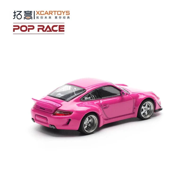 Xcartoys x POP RACE 1:64 RWB997 Pink Diecast Model Car