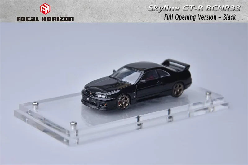 Focal Horizon 1:64 Skyline R33 Mk4 BCNR33 Black Diecast Model Car