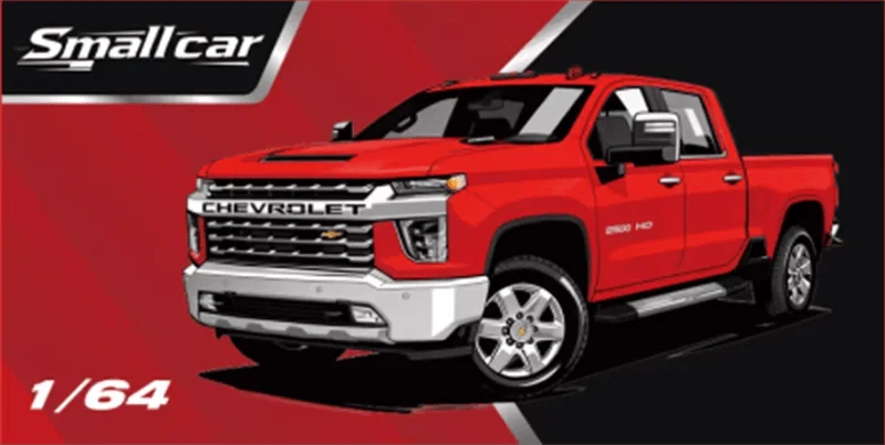 Smallcar 1:64 Silverado 2500 HD Pickup Truck Diecast Model Car