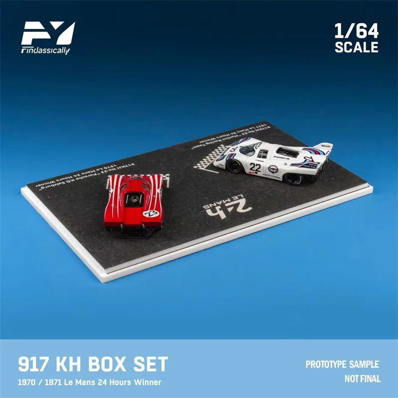 [PreSale]  Findclassically 1:64 917K Martini #22 & red #23 two cars set Limited200 Diecast Model Car