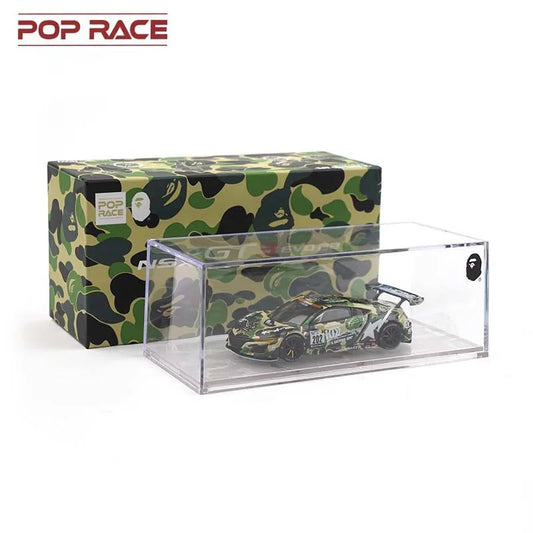 POP RACE 1:64 NSX GT3 EVO 22 bape Diecast Model Car