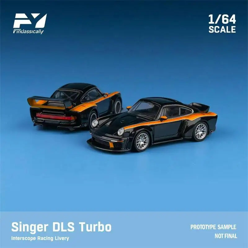[PreSale] Findclassically 1:64 Singer DLS Turbo Track / Road Black limited500 Diecast Model Car