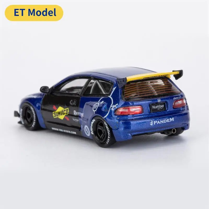 [PreSale] ET Model x Model Collect 1:64 Pandem EG6 Mk5 Rocket Bunny Sunoco Blue Diecast Model Car