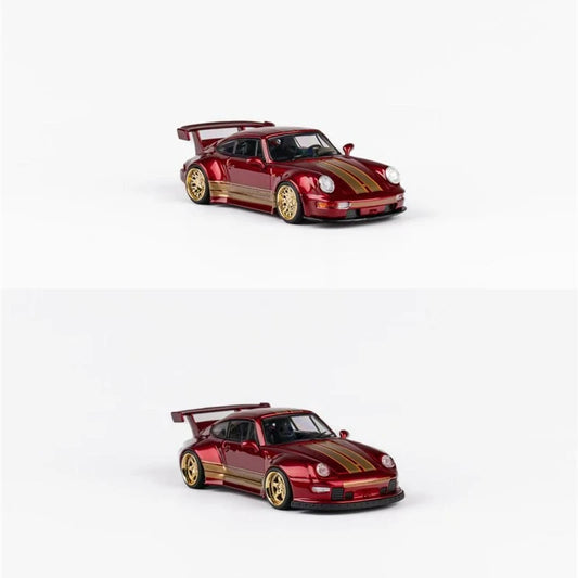 **Pre-order** TPC 1:64 RWB964 / RWB993 Metallic Red Limited500 Diecast Model Car