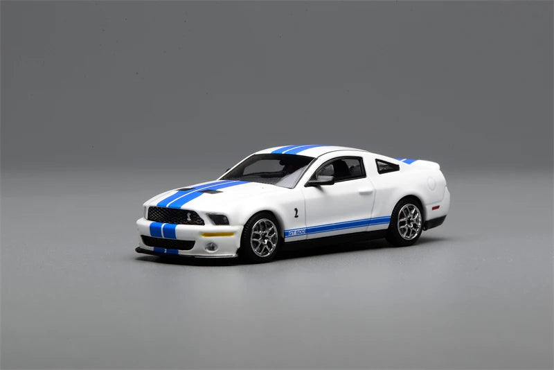 GreenLight × Motorhelix 1:64 GT500 Mustang Shelby Die-Cast Car Model Miniature Gifts