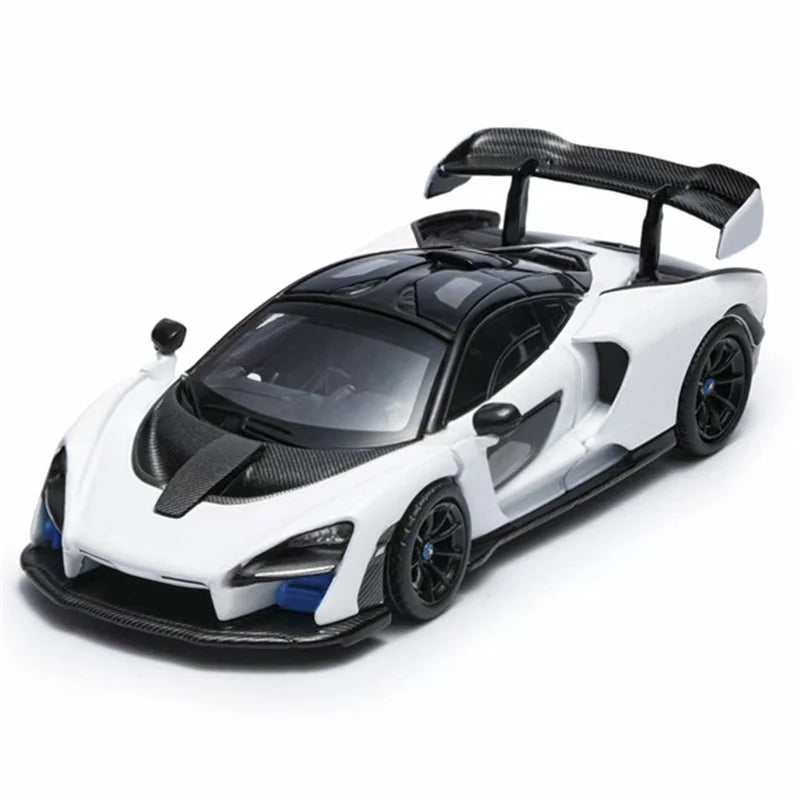 MASDI 1:64 Senna Black / Panda Black White Die-Cast Car Model Miniature Gifts
