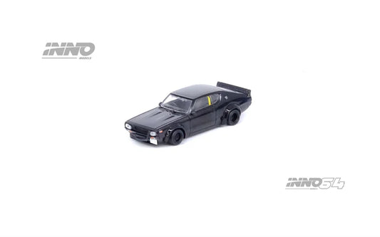 INNO 1:64 SKYLINE 2000 GT-R (KPGC110) KENMERI Black Diecast Model Car