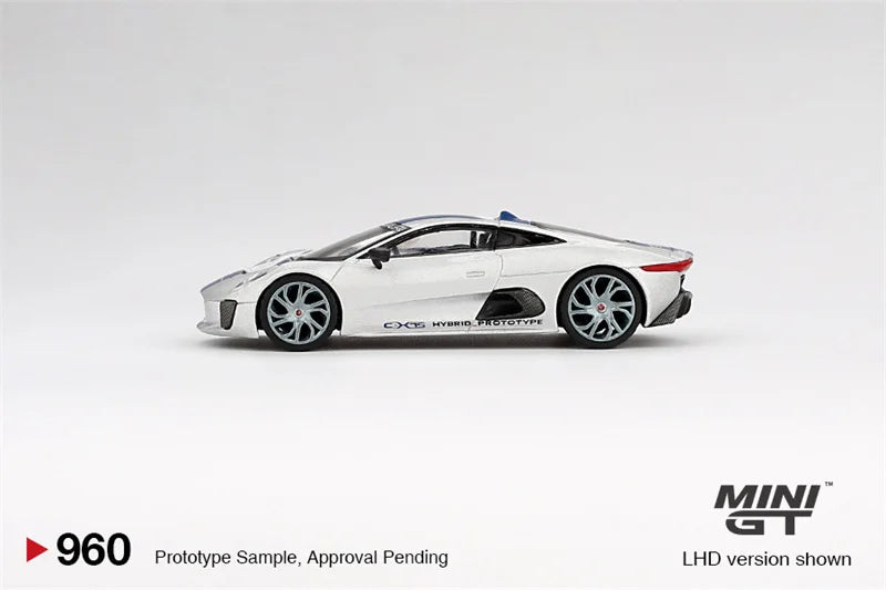 MINI GT 1:64 Jaguar C-X75 Silver Diecast Model Car