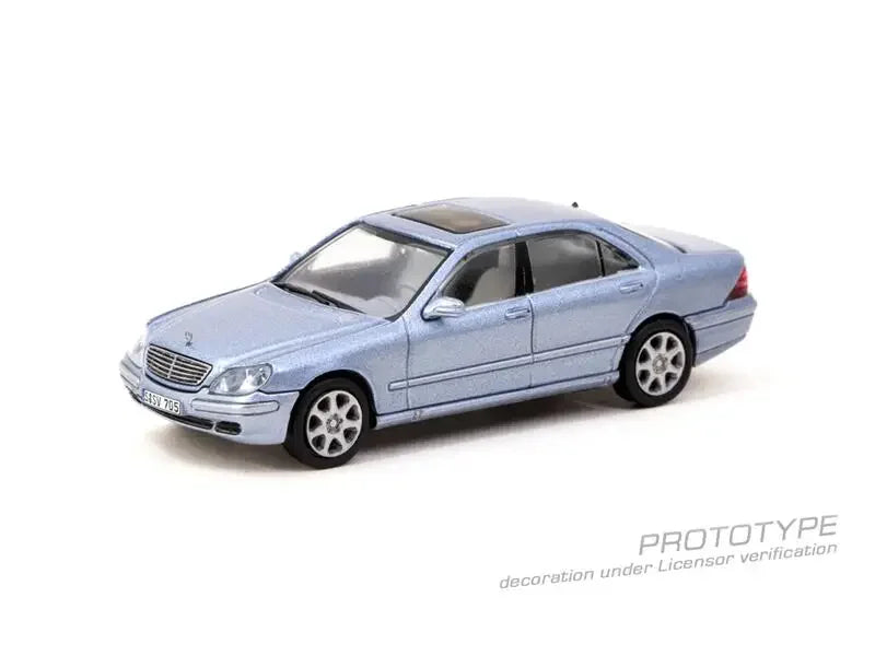 Tarmac Works 1:64 MB S-Class Horizon Blue Metallic Diecast Model Car