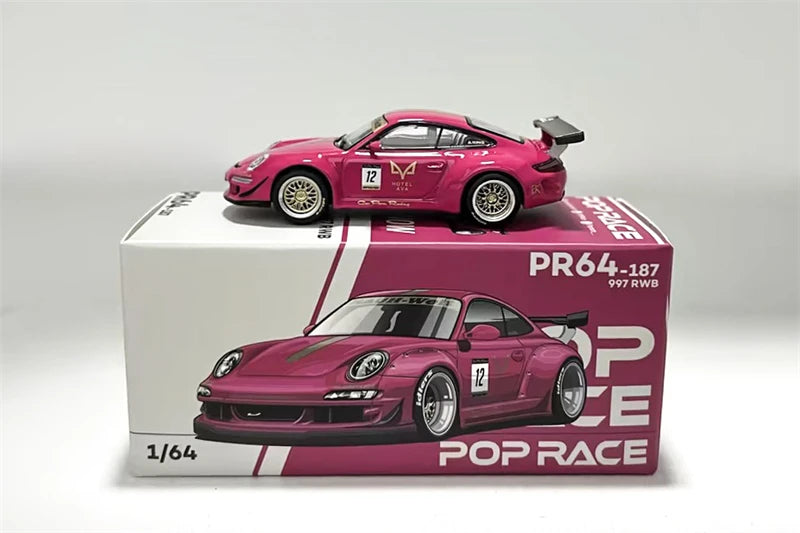 Pop Race 1:64 Pandem EG6 Mk5 RX7 RX8AMEMIYA LPI 800 SILVIA S13 DBX LANCER EVO 787B 1991 LeMans NSX-R GT Spoon Diecast Model Car