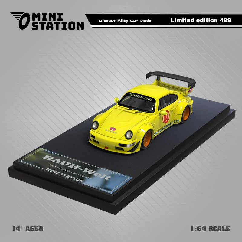 Mini Station  1:64 T1 VAN / RWB 964 DB Diecast Model Car