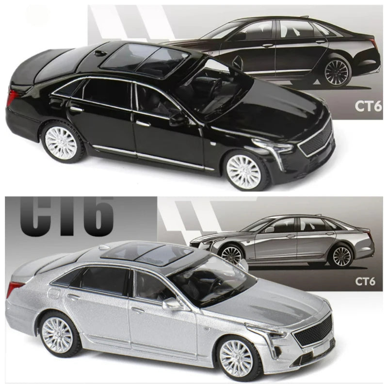 MASDI 1:64 CT6 Black / Silver Diecast Model Car
