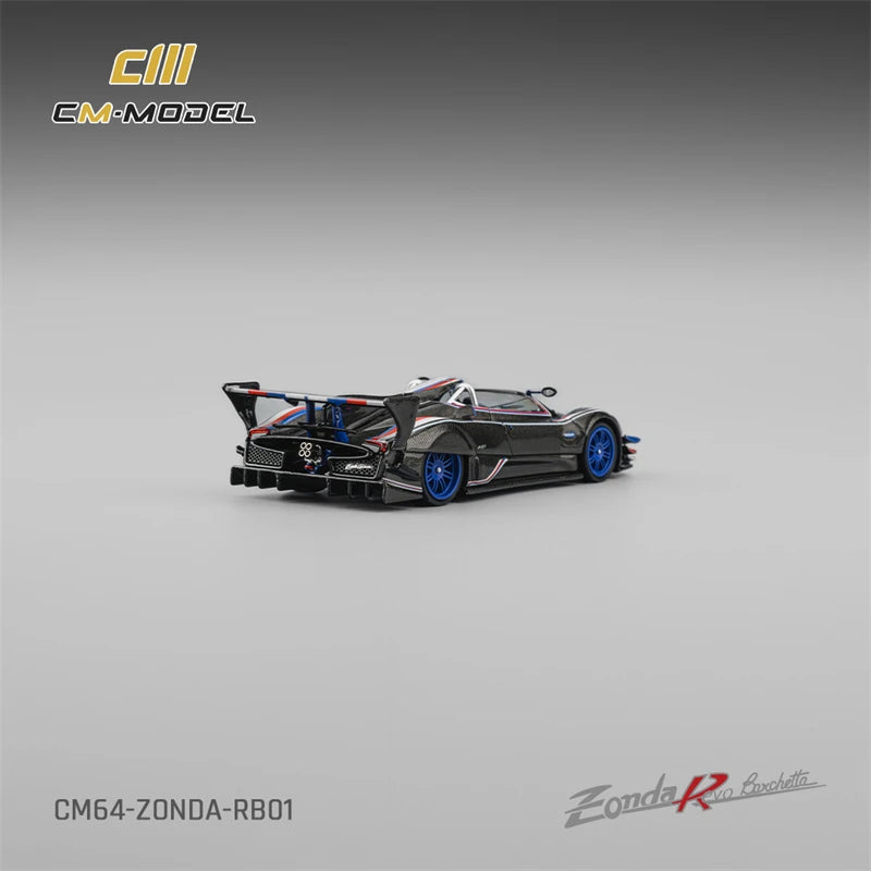 CM MODEL 1:64 Pagani Zonda Revo Barchetta 1of1 Black Diecast Model Car