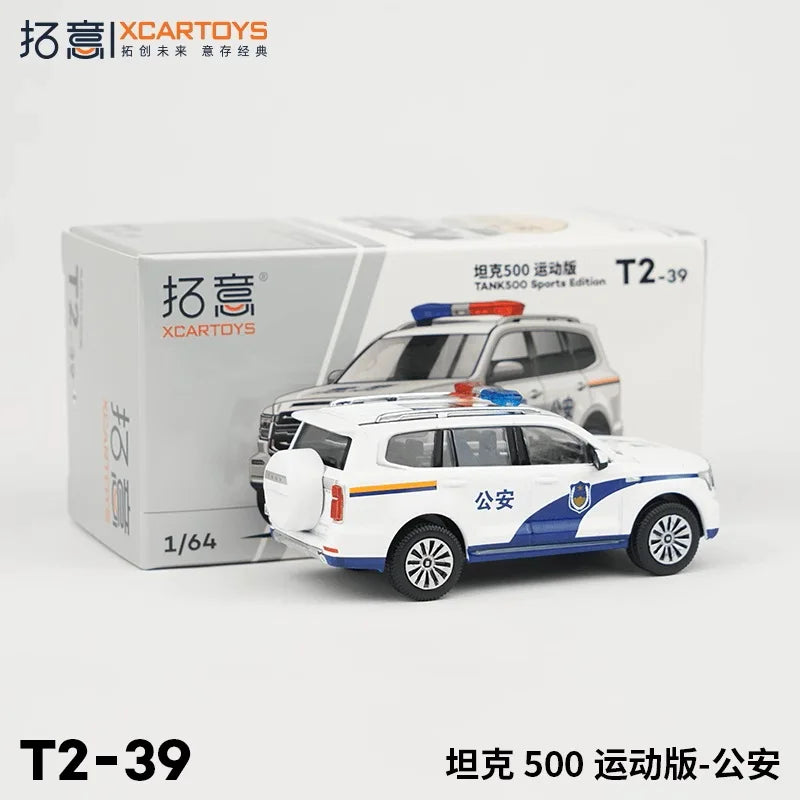 XCarToys 1:64 Tank 500 Sport Police Diecast Model Car