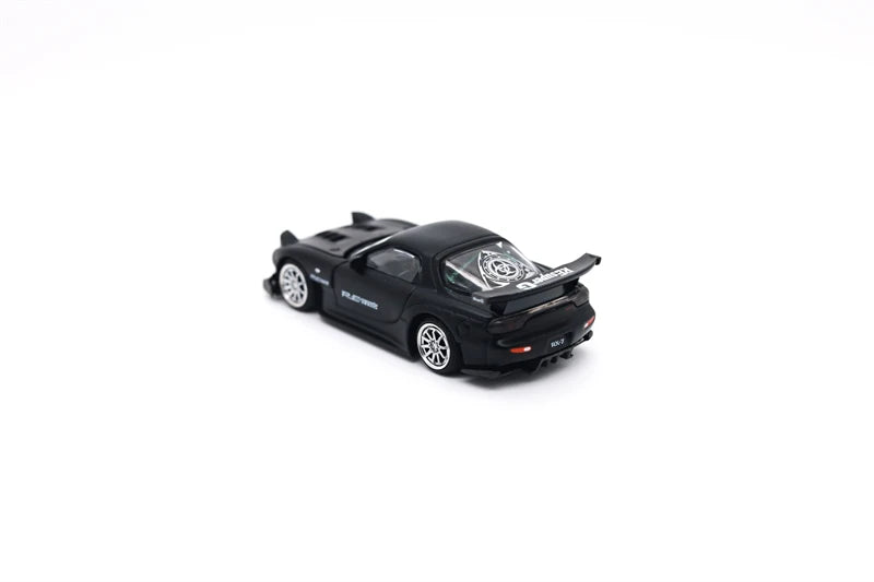 Xcartoys x POP RACE 1:64 RX7 RE AMEMIYA WIDE BODY grey Metal Die-Cast Car Model Collection Miniature