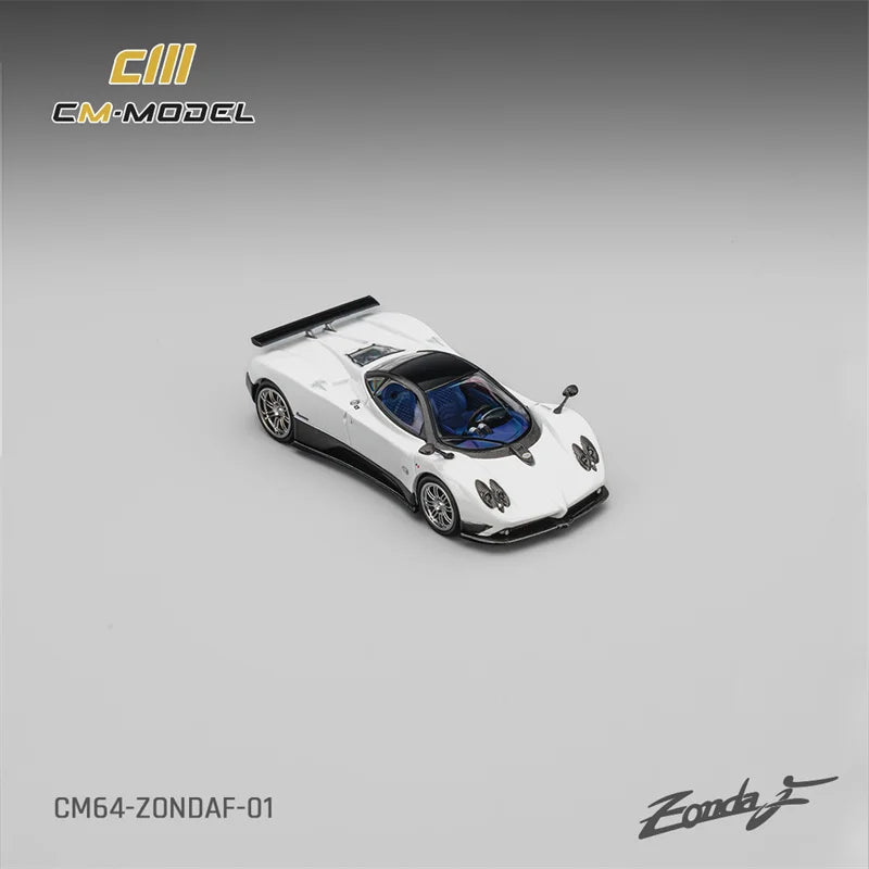 PreSale CM MODEL 1:64 ZondaF Pagani Pearl white Die-Cast Car Model Collection Miniature