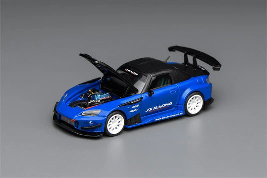 PreSale MOTORHELIX 1:64 S2000 J'S RACING Apex Pearl Blue Diecast Collector's Vehicle Model Car M65152 for adults