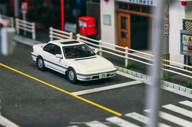 J Collection X Tarmac Works 1:64 BA4 Prelude White Die-Cast Car Model Miniature Gifts