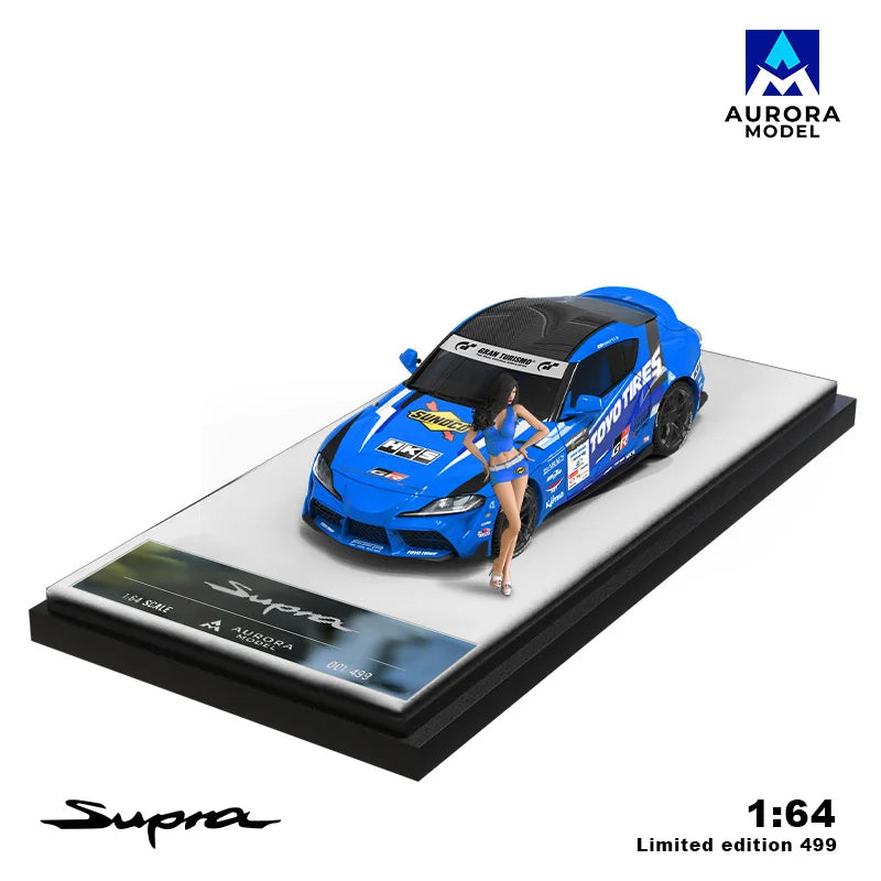 Aurora Model 1:64 Supra A90 Die-Cast Car Model Collection Miniature