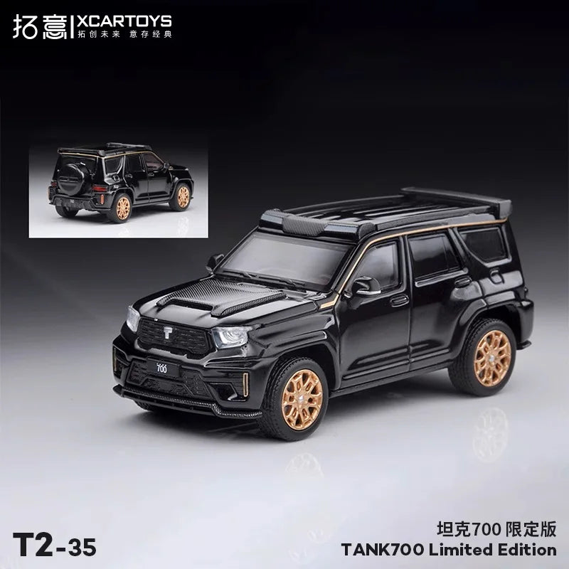 XCarToys 1:64 TANK700 Limited Edition Development Mule / Black Gold Diecast Model Car