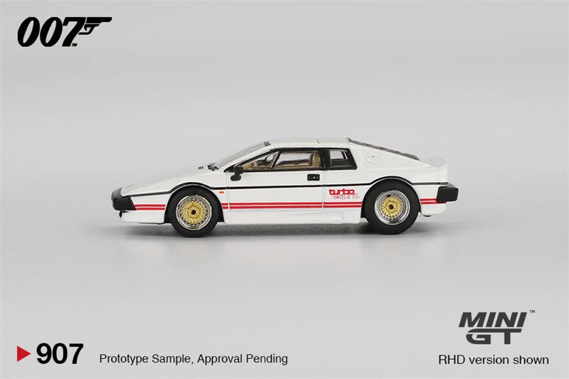MINI GT 1:64 MGT00907-007ECH Esprit Turbo White "For Your Eyes Only" English Blister Diecast Model Car