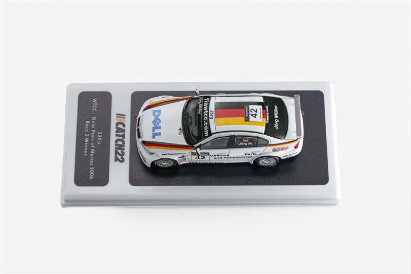**Pre-Order** Catch-22 1:64 320si WTCC - Guia Race of Macau 2006 #1 / #42 white Diecast Model Car