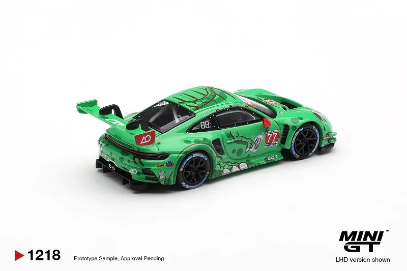 PreSale MINI GT 1:64 Porsche 911 GT3 R # 77 AO Racing 2025 IMSA Sebring 12Hr LHD Diecast Model Car