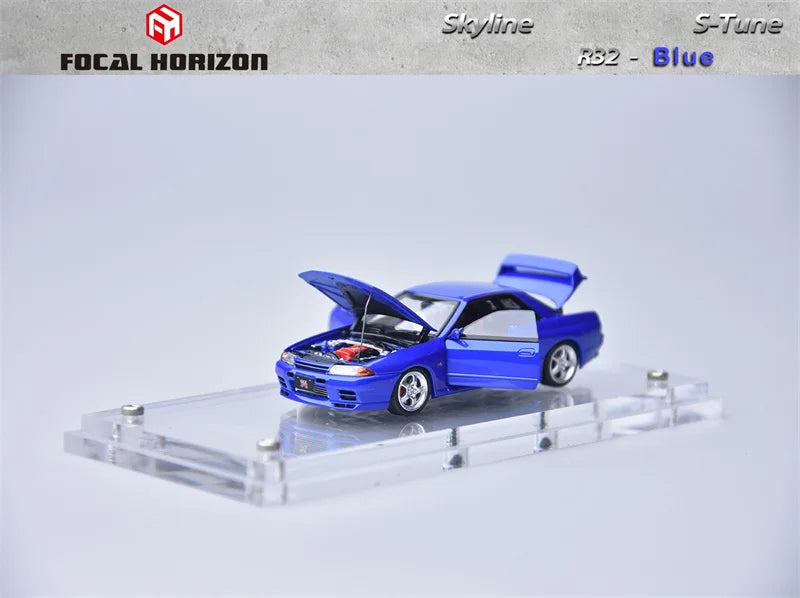 FH 1:64 SKYLINE R32 S-Tune Blue Diecast Model Car