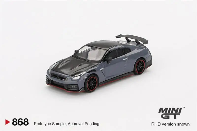 **Pre-Order** MINI GT 1:64 GTR Nismo 2024 NISMO Stealth Gray LHD Diecast Model Car