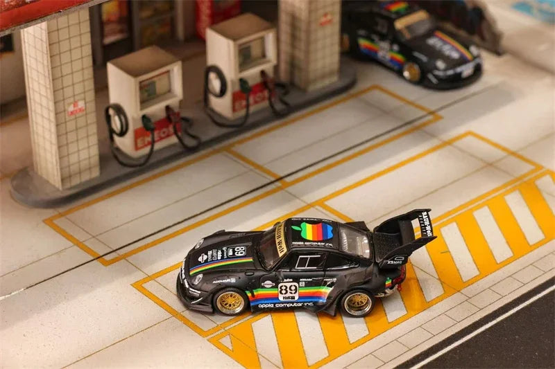 SW 1:64 RWB 993 Matte black Apple /E30 M3 LTO Diecast Model Car