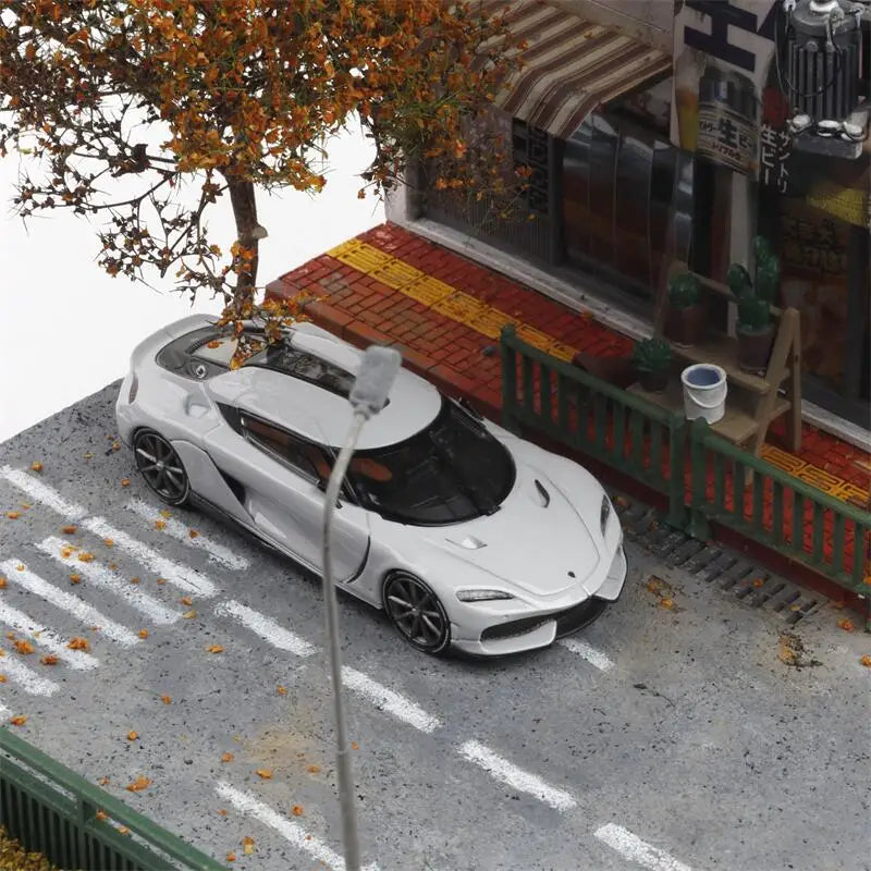 BSC 1:64 Gemera Grey White Transparent Blue Ice Blue Black Silver Die-Cast Car Model Collection Miniature