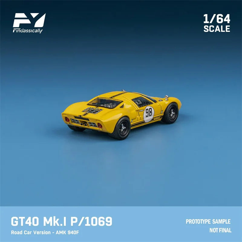 Findclassically 1:64 GT40 Mk.I P1069 Road Car Version Limited500 Diecast Model Car