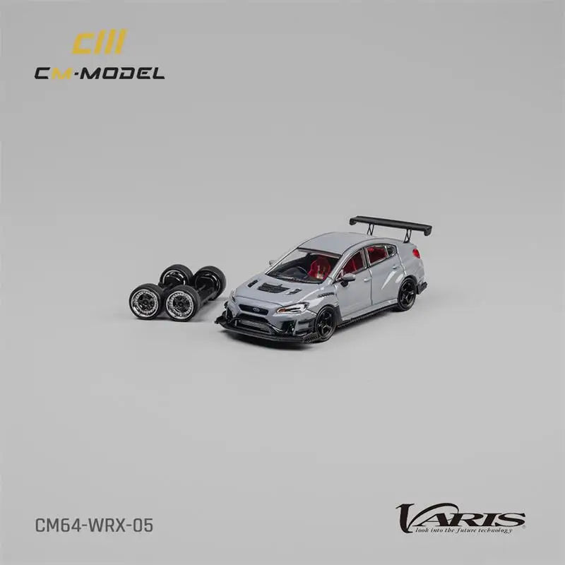 **Pre-Order** CM MODEL  1:64 WRX Varis Widebody 2.0 Gray Diecast Model Car