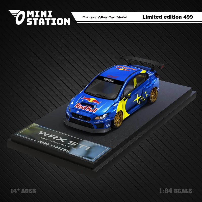 Mini Station 1:64 WRX STi rally car RB Diecast Model Car