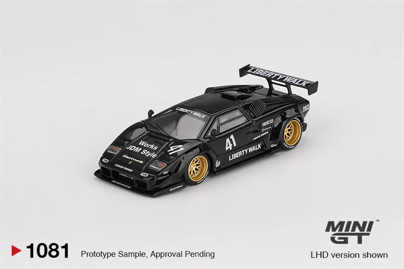 MINI GT 1:64 Countach LB-WORKS Black Diecast Model Car
