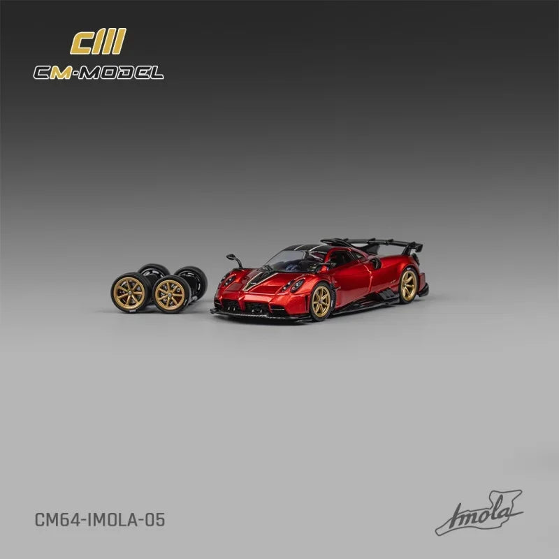 PreSale CM MODEL 1:64 Pagani Imola Metallic Red Collection Miniature DieCast Model Car