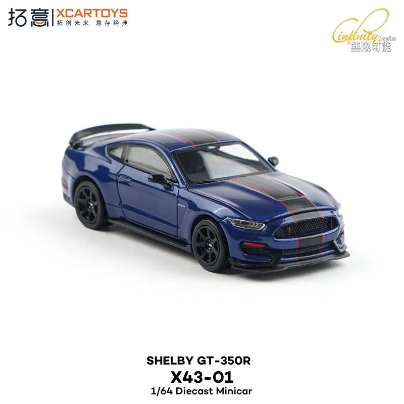Xcartoys 1:64 2019 SHELBY GT-350R Blue Diecast Model Car